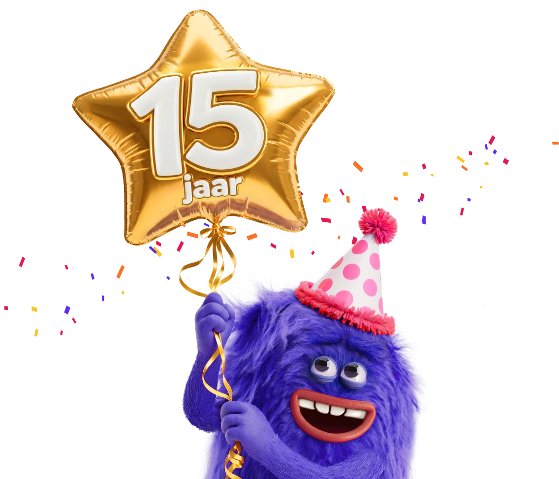 15 jaar hollandsnieuwe feest confetti en ballonnen