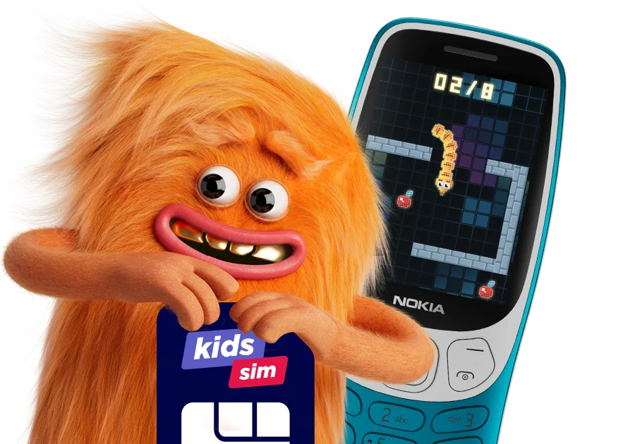 bundel buddy knuffelt de nokia 3210, scherm met snake
